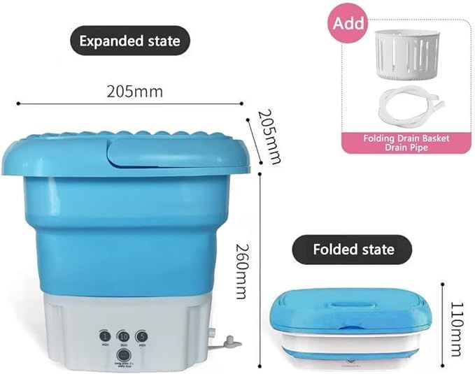 Portable Foldable Mini Washing Machine and Dryer: Your All-in-One Laundry Solution