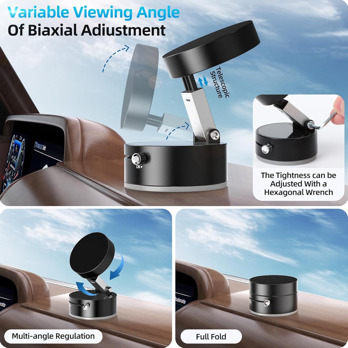 Vacuum Suction Magnetic Phone Stand