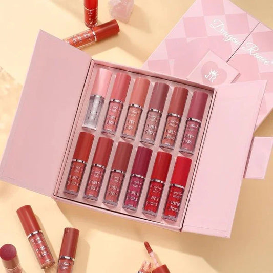 Dragon Ranee 12-color Matte Lip Gloss Set