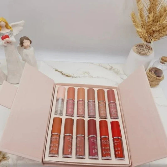 Dragon Ranee 12-color Matte Lip Gloss Set