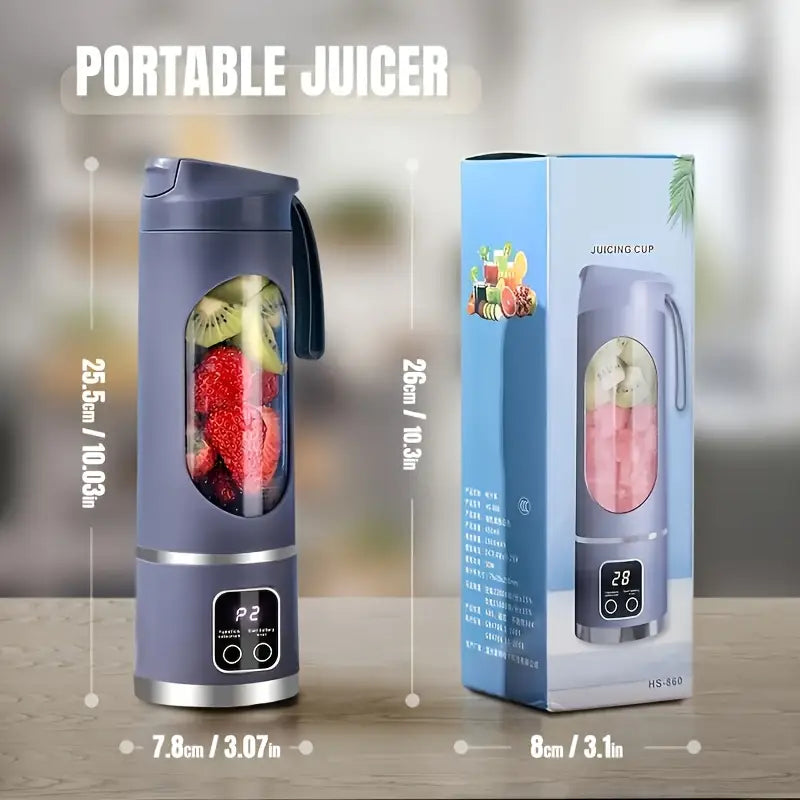 Portable USB Rechargeable Blender & Juicer – Smoothie Maker, Easy-Clean, Durable