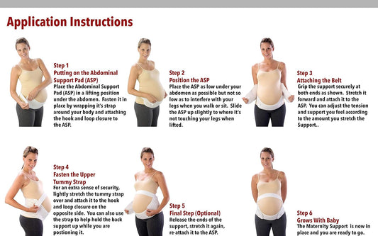 Pregnancy Belt – Maternity Belly Support & Back Relief | Adjustable, Breathable & Comfortable Fit (30"–48")