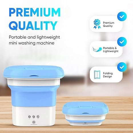 Portable Foldable Mini Washing Machine and Dryer: Your All-in-One Laundry Solution
