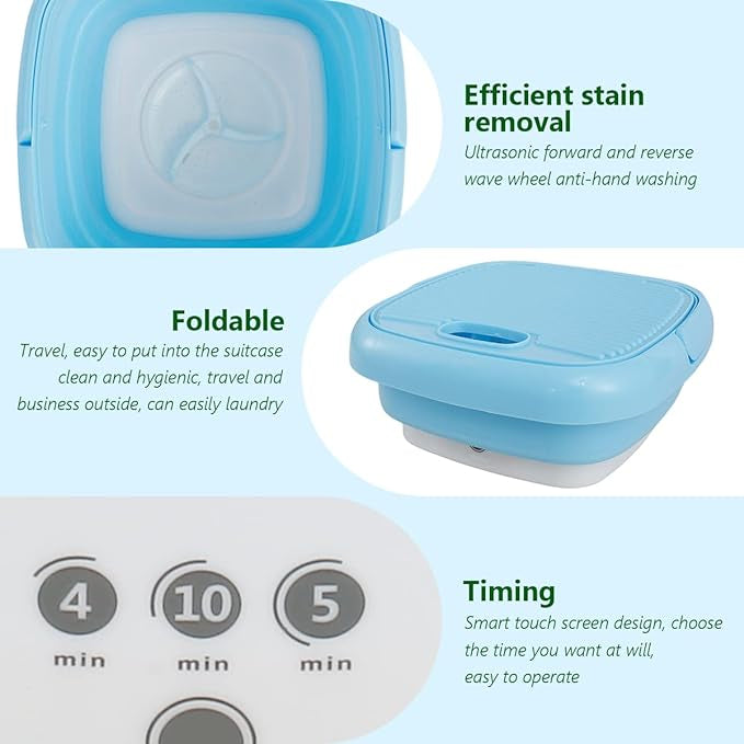 Portable Foldable Mini Washing Machine and Dryer: Your All-in-One Laundry Solution