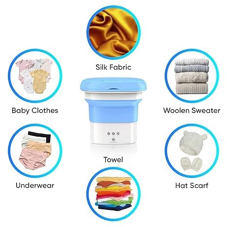 Portable Foldable Mini Washing Machine and Dryer: Your All-in-One Laundry Solution