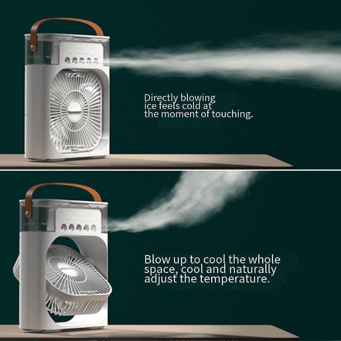 4 in 1 Personal Mini Cooling Fan with Water Mist Spray