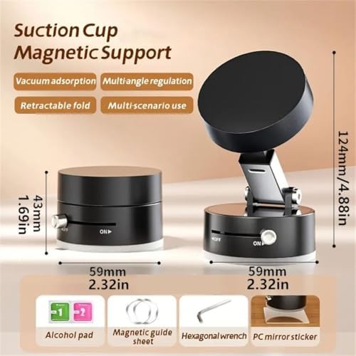 Vacuum Suction Magnetic Phone Stand