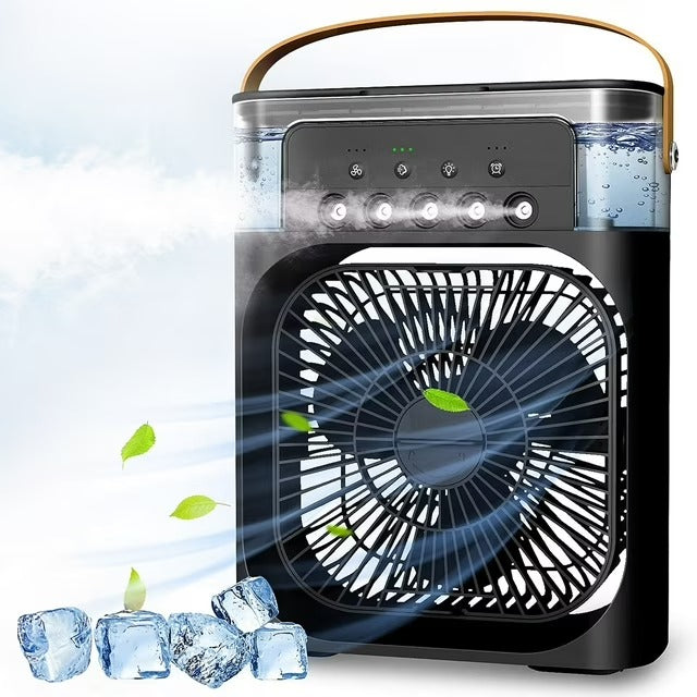 4 in 1 Personal Mini Cooling Fan with Water Mist Spray