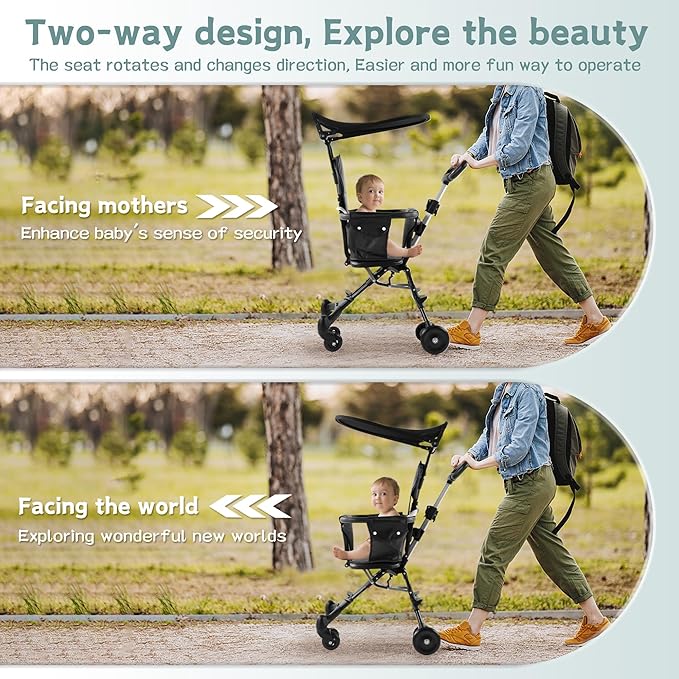 Foldable, Compact Light Weight Baby Stroller Mother's choice with Umbrella and Quality Cushion Seats