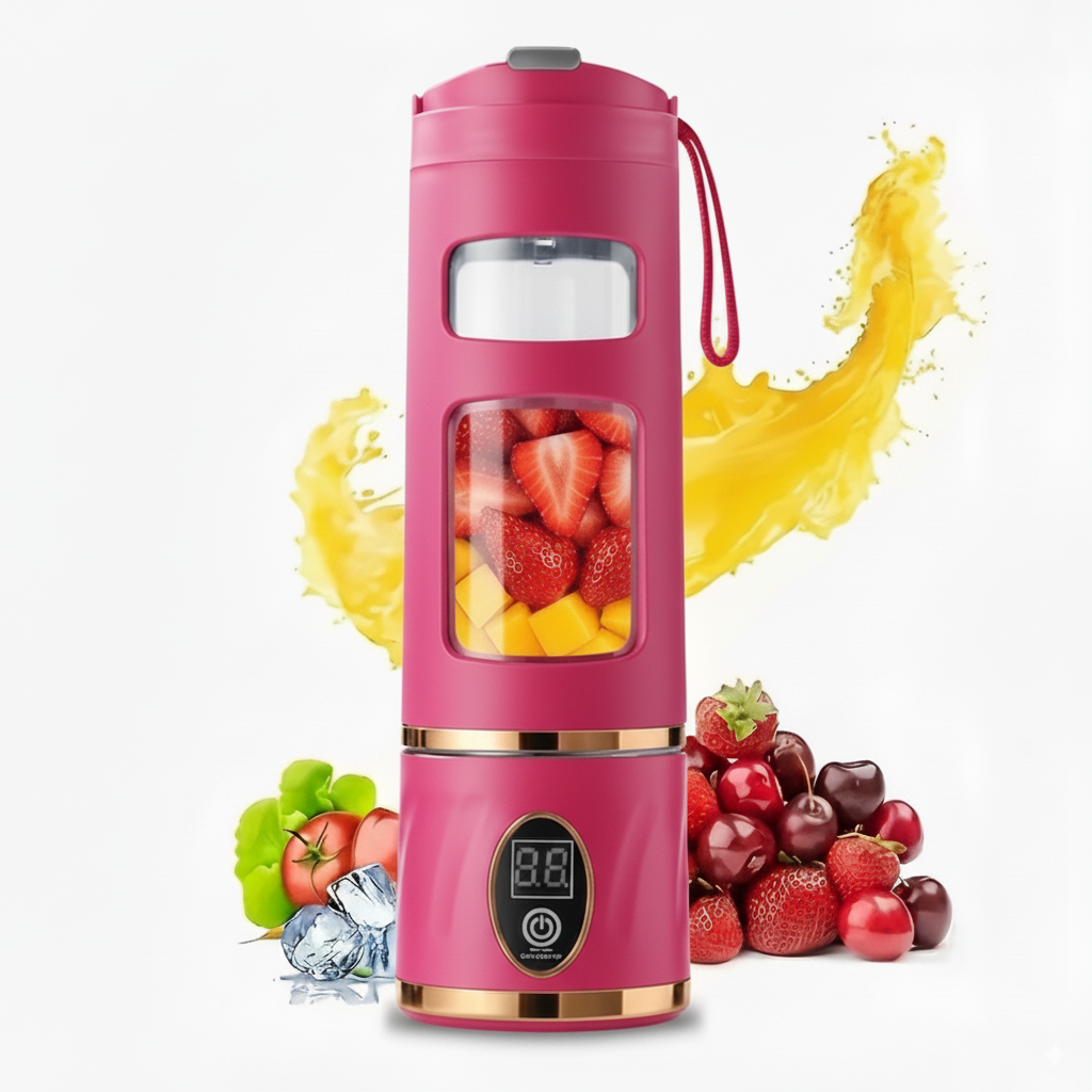 Portable USB Rechargeable Blender & Juicer – Smoothie Maker, Easy-Clean, Durable